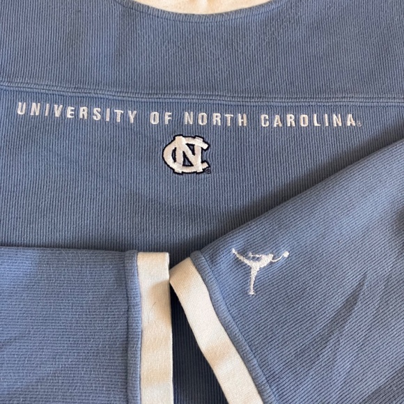 90s North Carolina long sleeve vintage baby blue nba Jordan - Picture 2 of 4